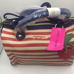 Betsey Johnson Red White and Blue Handbag